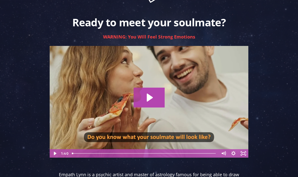 Empath Lynn Soulmate Drawings public offer page details