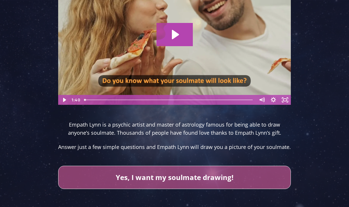 Empath Lynn artist introduction and drawing request button