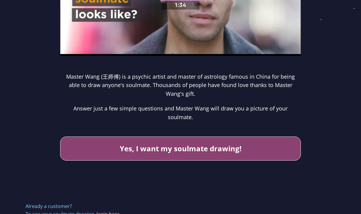 Master Wang sketch introduction and customer-login heading