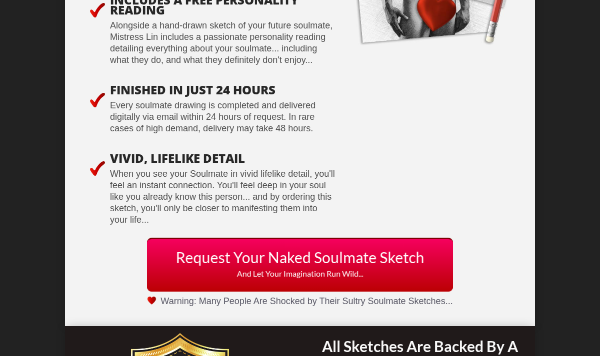 Naked Soulmate Sketch personality-reading and delivery descriptions