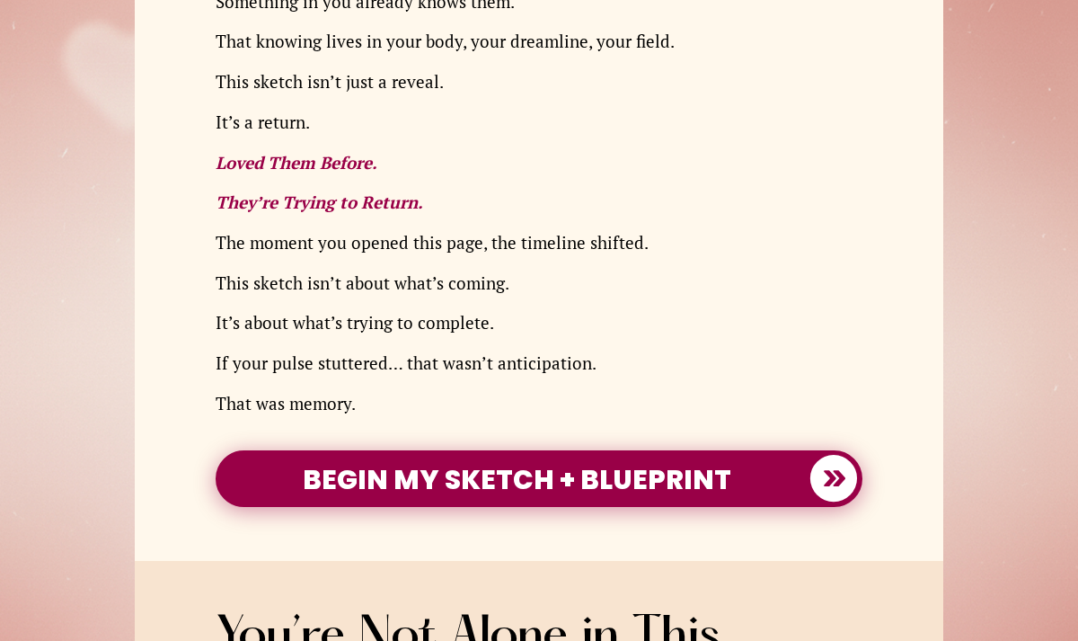 Sketch My Lover promotional narrative and sketch button