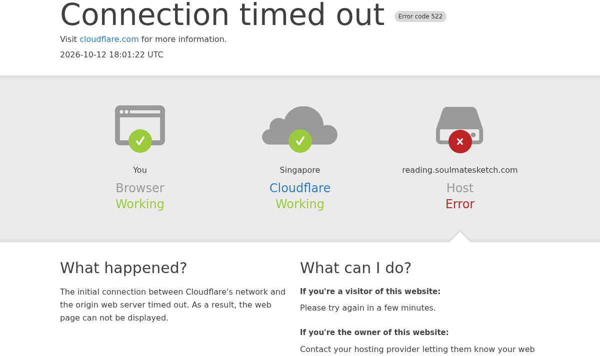 Archived timeout response with connection-status information