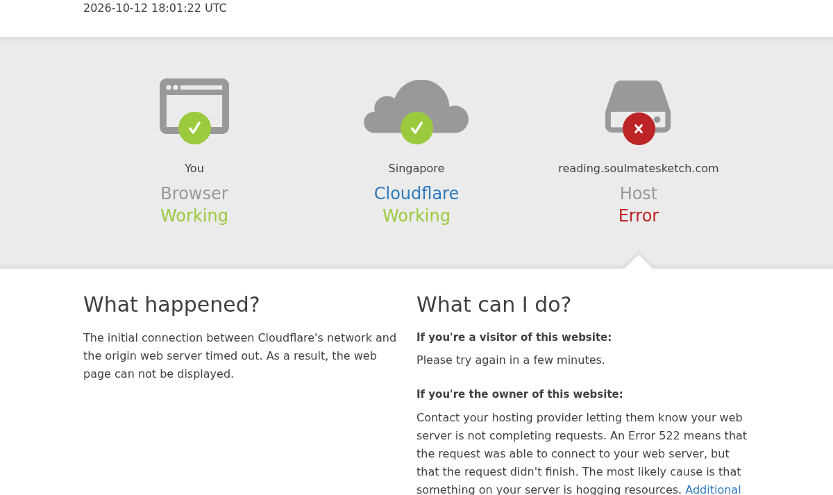 Archived timeout response with visitor and website-owner guidance