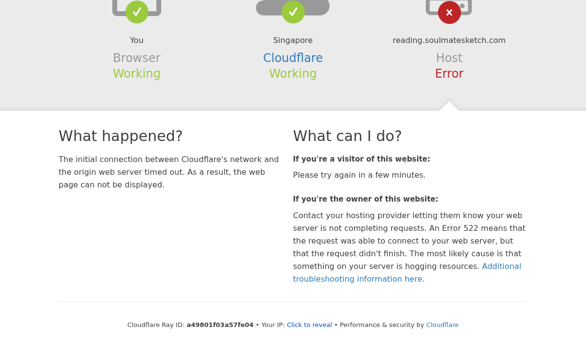 Bottom of the archived timeout response with Cloudflare footer